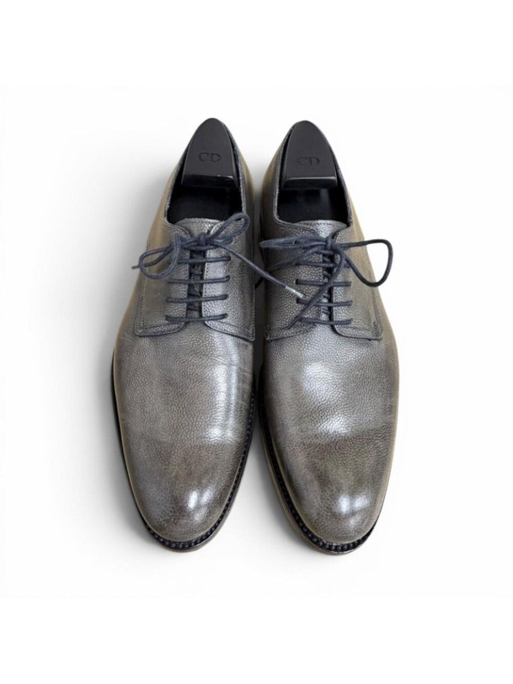 Dior Homme Lace Up Leather Shoes Business Gray - Picture 6 of 11